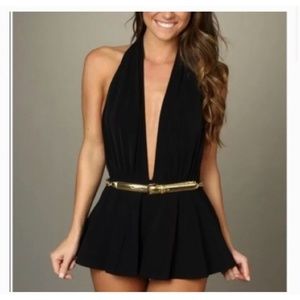 Michael Kors Collection Belted Swimdress Blue (not black)  Sz 10 New Without Tag